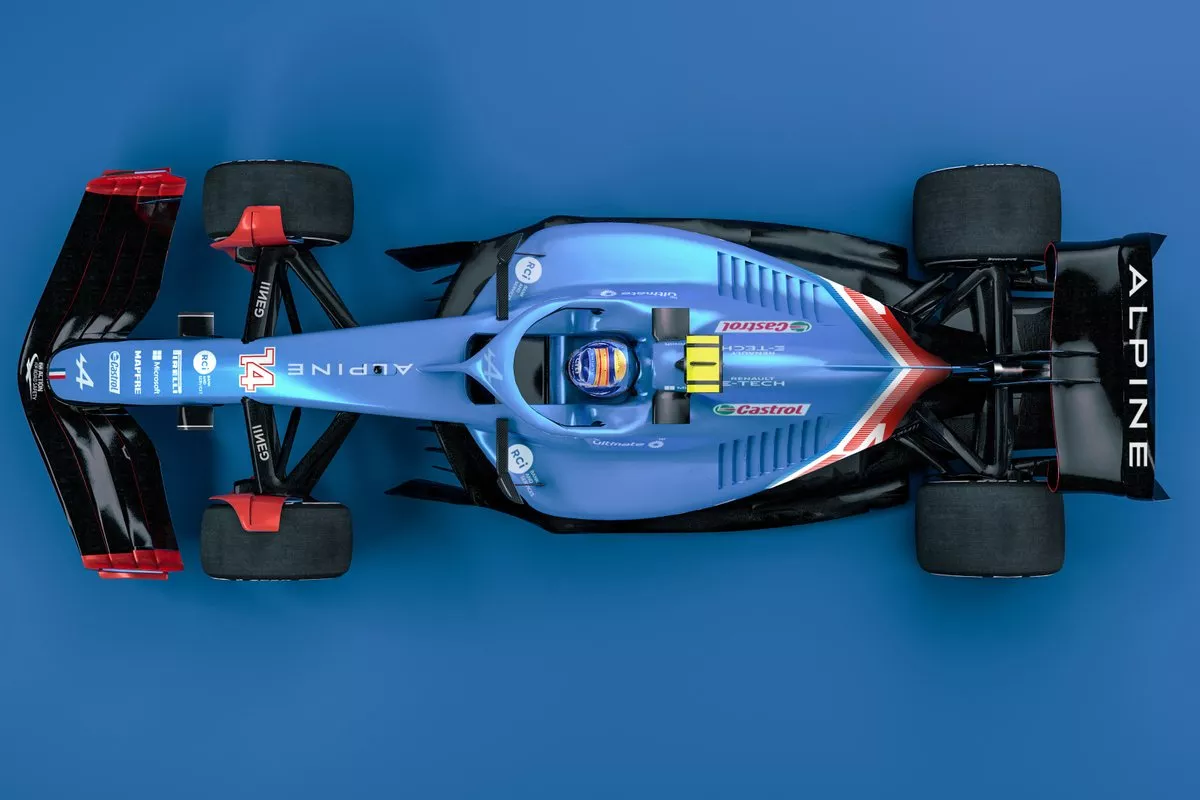 Foto do carro da Alpine