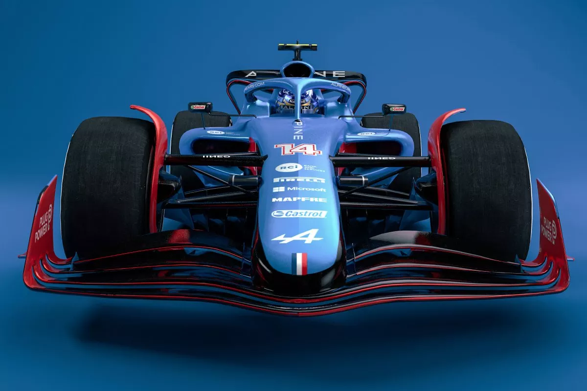 Foto do carro da Alpine