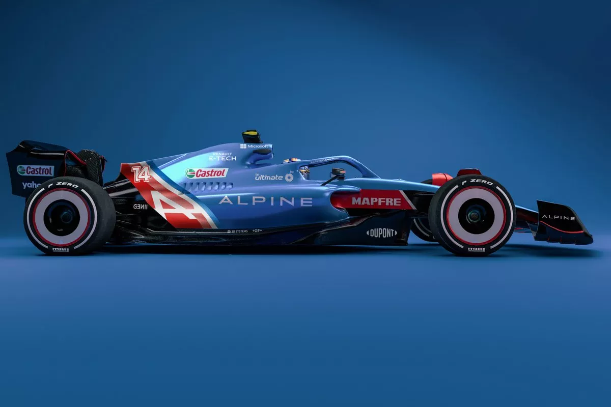Foto do carro da Alpine