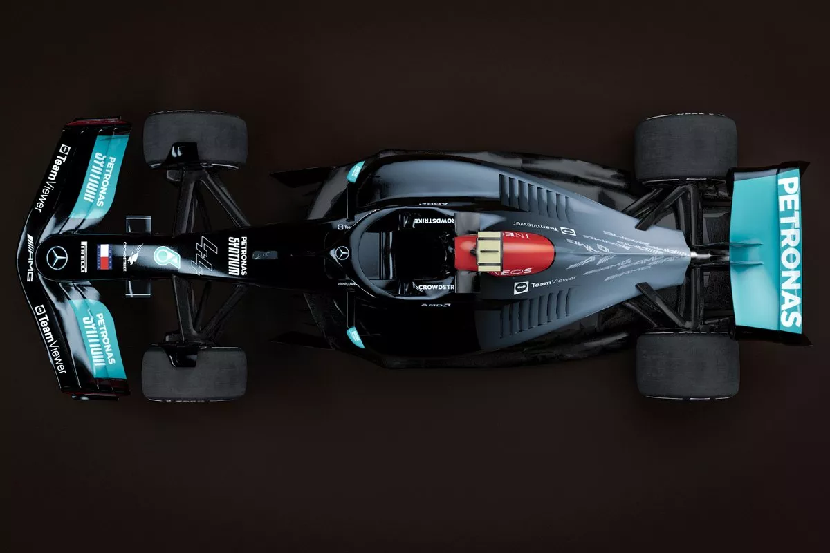 Foto do carro da Mercedes