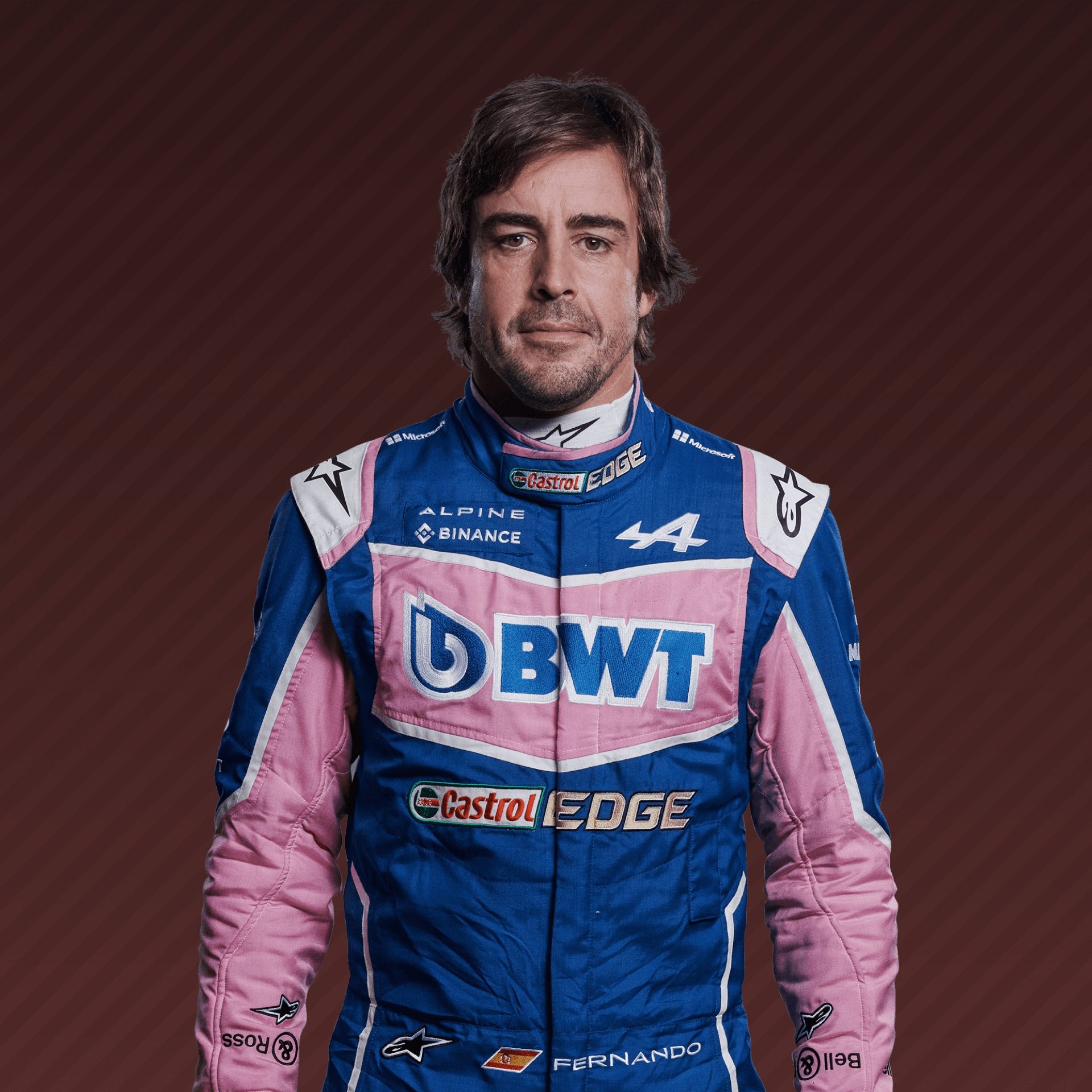 Foto do piloto Fernando Alonso