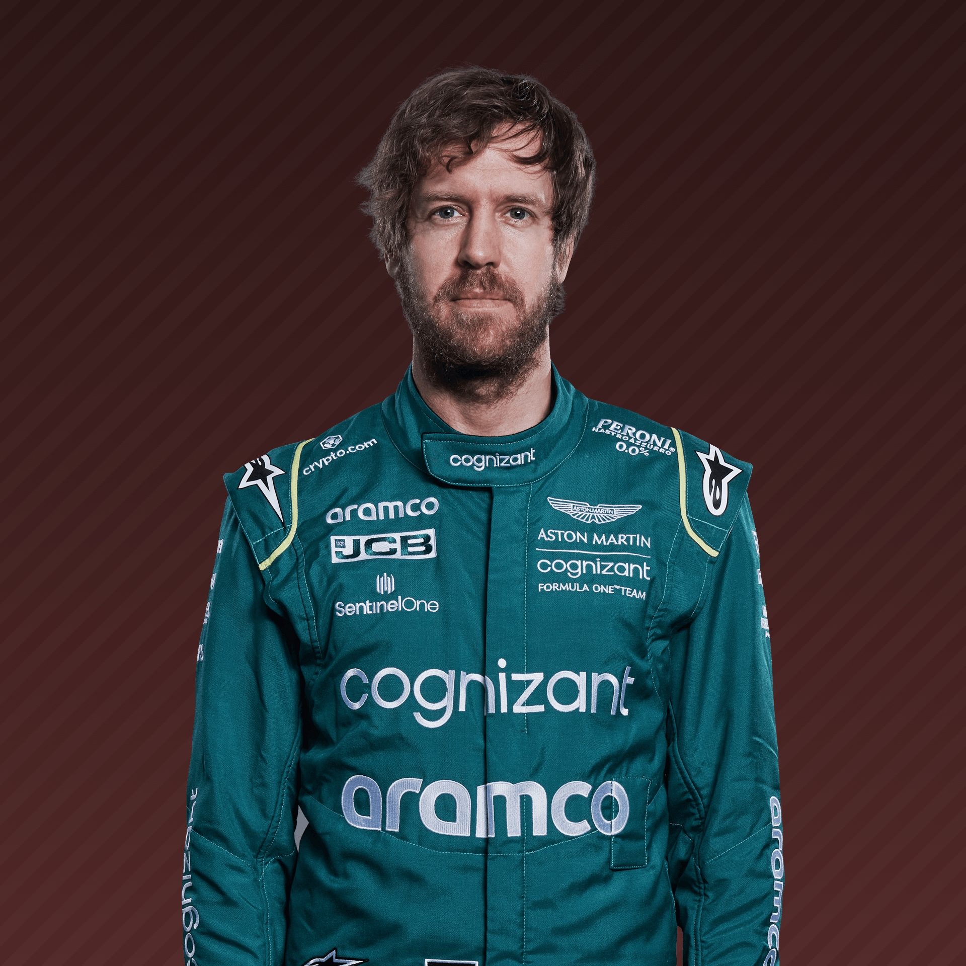 Foto do piloto Sebastian Vettel